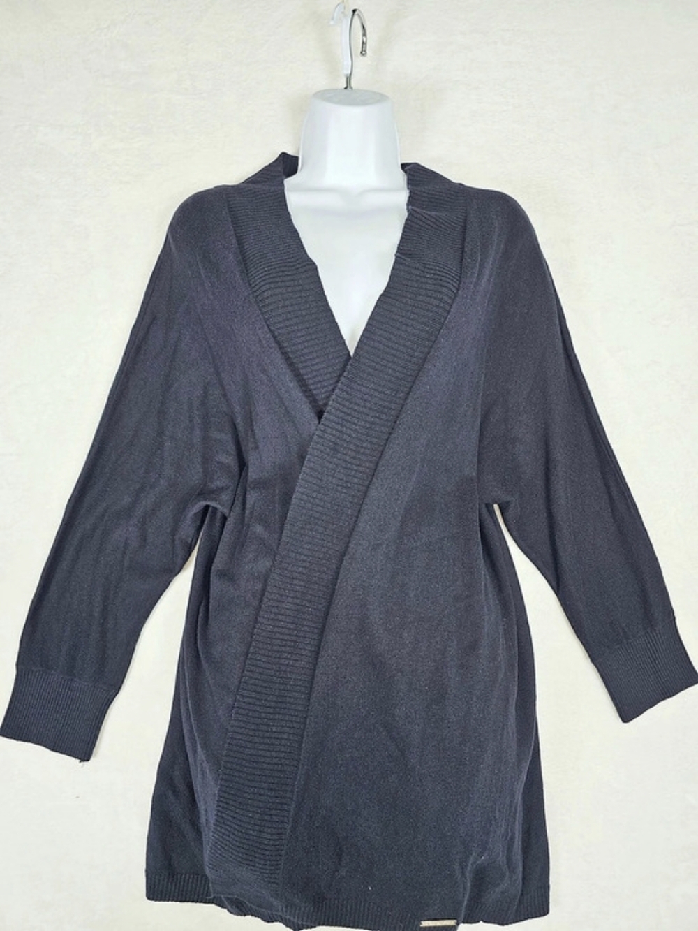 Michael Kors Open Front Cardigan in Blue Size Large